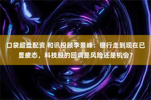 口袋超盘配资 和讯投顾李景峰：银行走到现在已显疲态，科技股的回调是风险还是机会？
